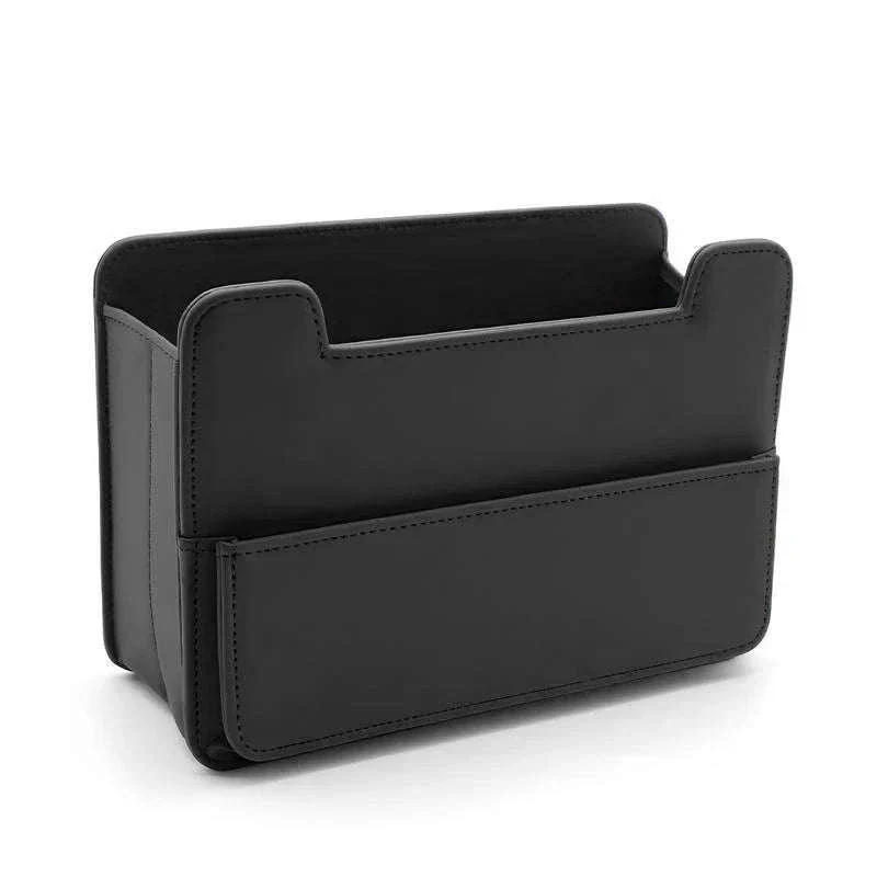 Tiny Car Trash Can with Pocket, Waterproof PU Leather - Image 23