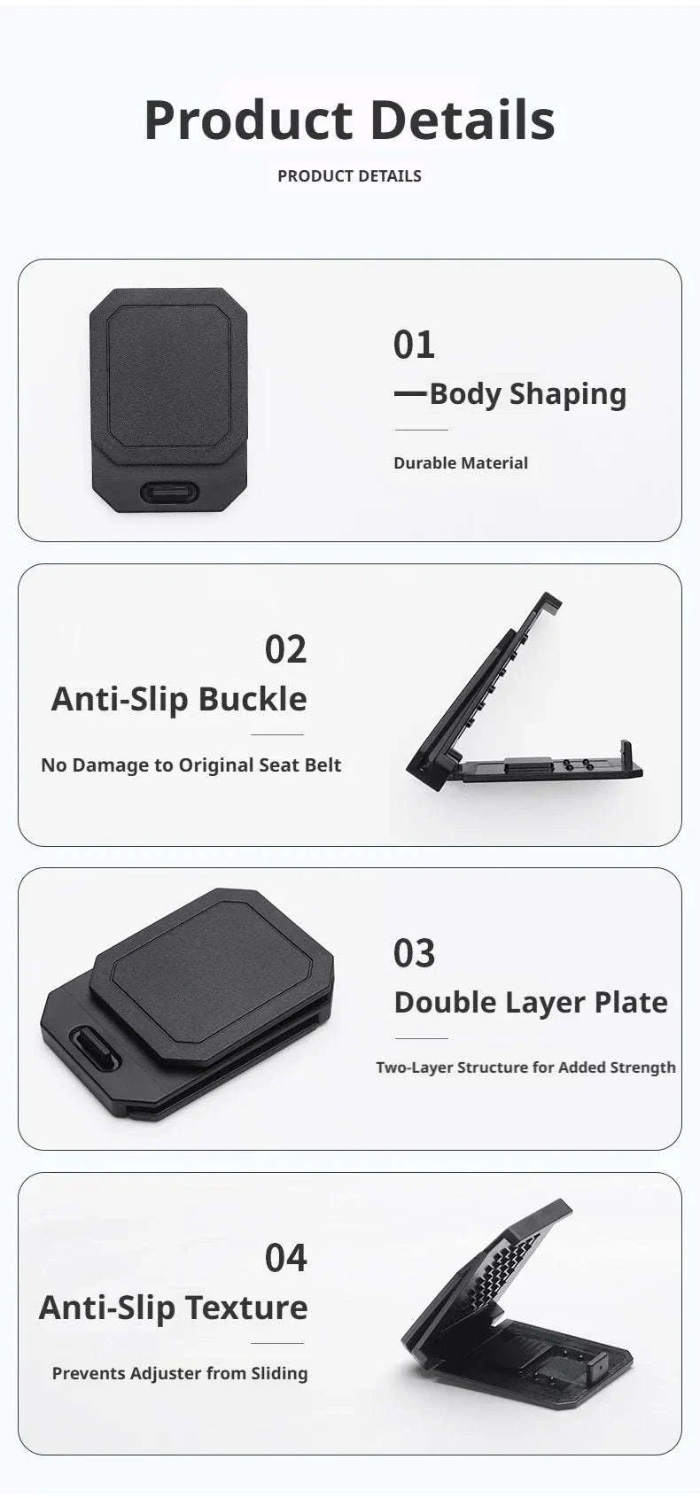 Universal Car Seat Belt Adjuster Clip - Image 17
