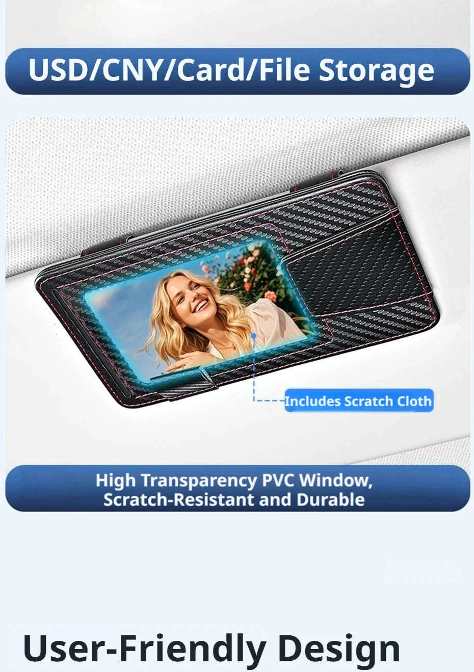 Universal Car Sun Visor Organizer Clip - Image 13