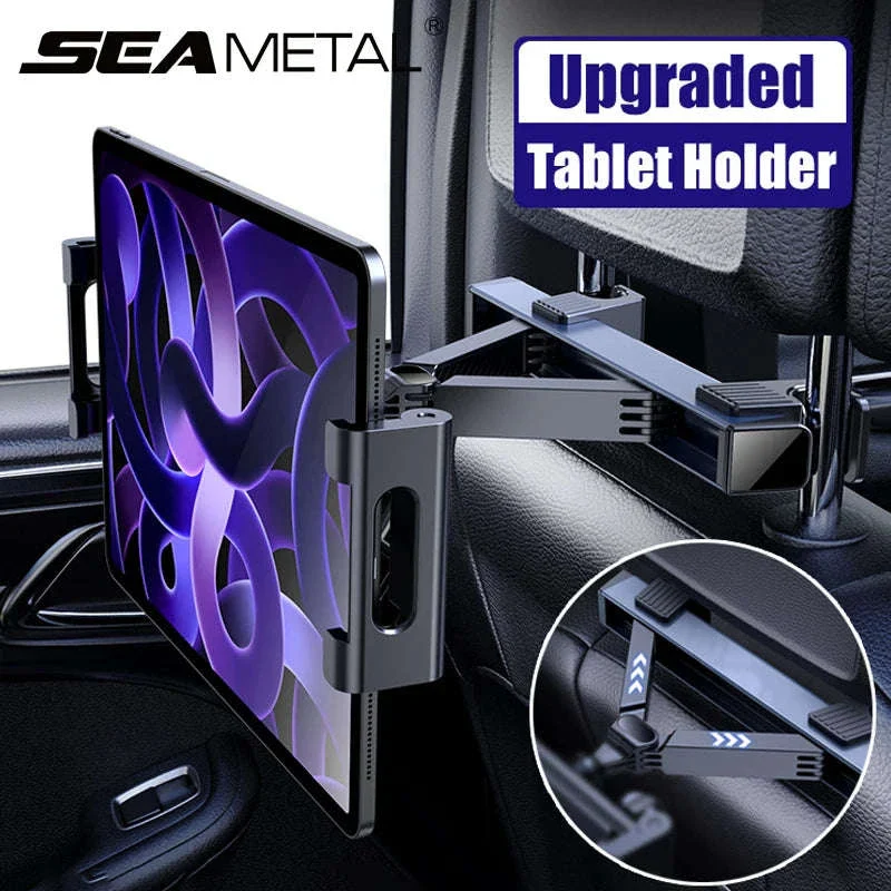 Upgraded Car Headrest Phone Holder for 4-12.9 Inch Devices