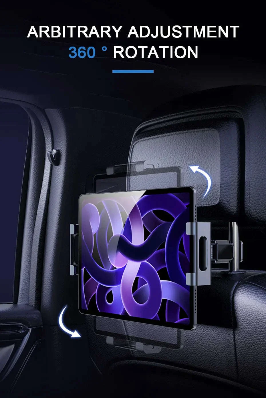 Upgraded Car Headrest Phone Holder for 4-12.9 Inch Devices - Image 12