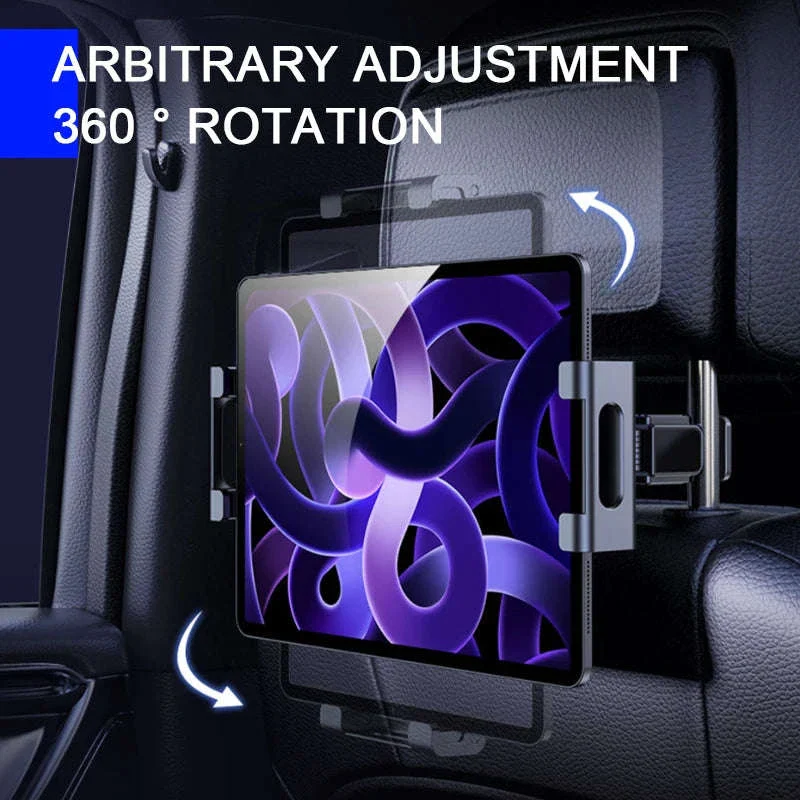 Upgraded Car Headrest Phone Holder for 4-12.9 Inch Devices - Image 3