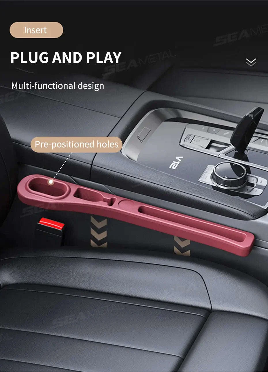 Upgraded Car Seat Gap Filler 2 Pcs Center Console Side Crevice Filler Strip - Image 11