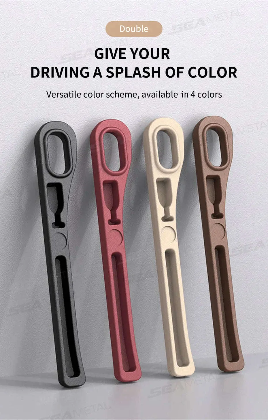 Upgraded Car Seat Gap Filler 2 Pcs Center Console Side Crevice Filler Strip - Image 13