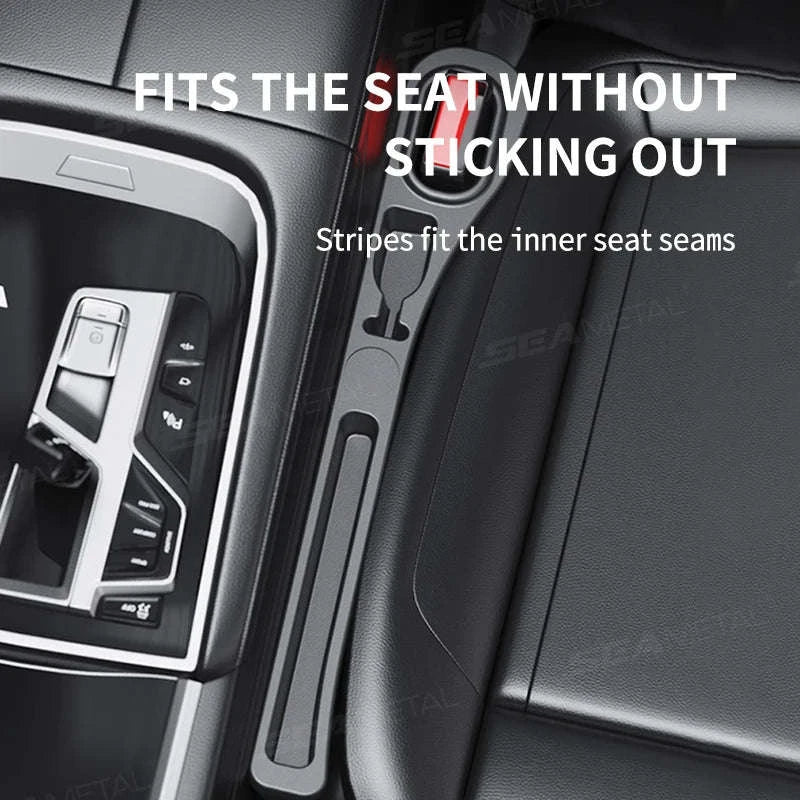Upgraded Car Seat Gap Filler 2 Pcs Center Console Side Crevice Filler Strip - Image 4