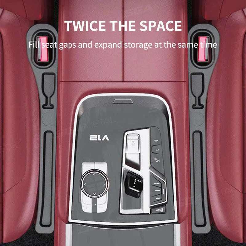 Upgraded Car Seat Gap Filler 2 Pcs Center Console Side Crevice Filler Strip - Image 5