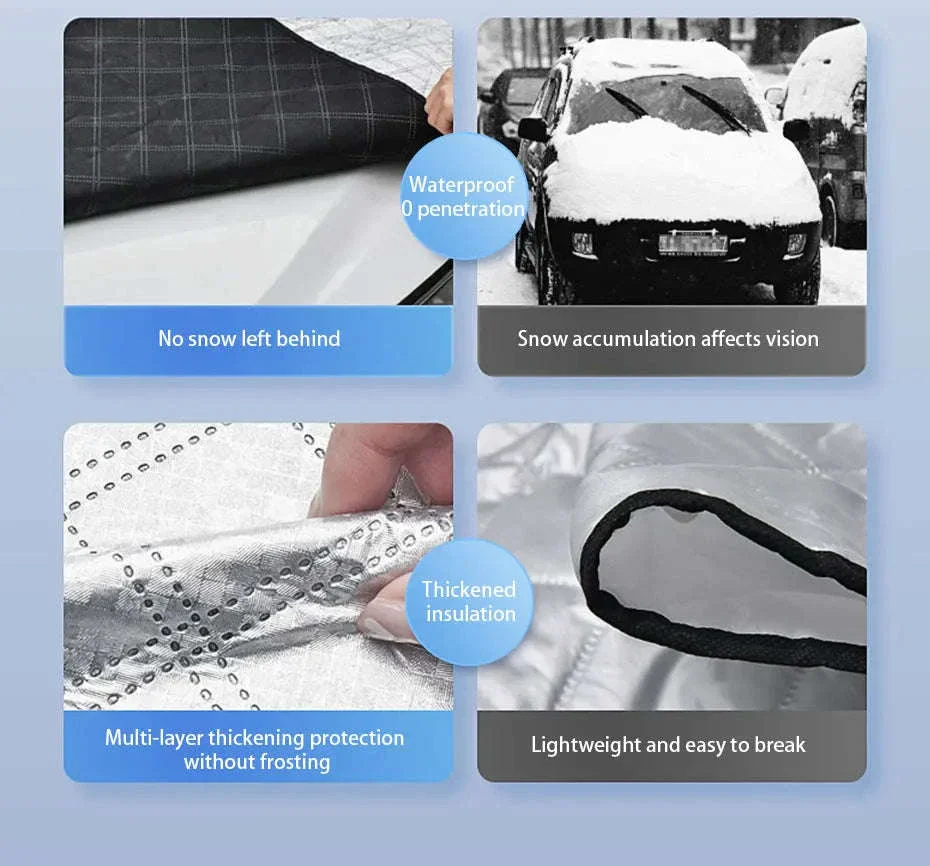 Winter Car Windshield Snow Cover Full Wrap - Image 10