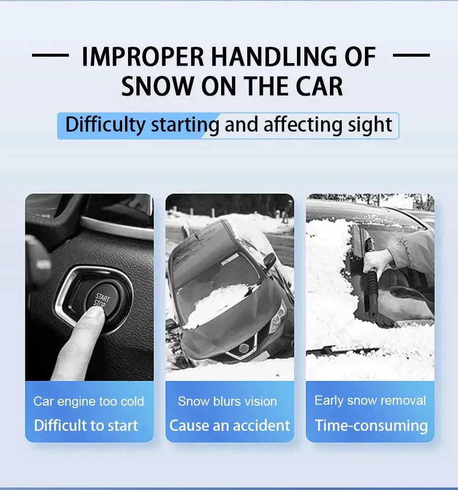 Winter Car Windshield Snow Cover Full Wrap - Image 11