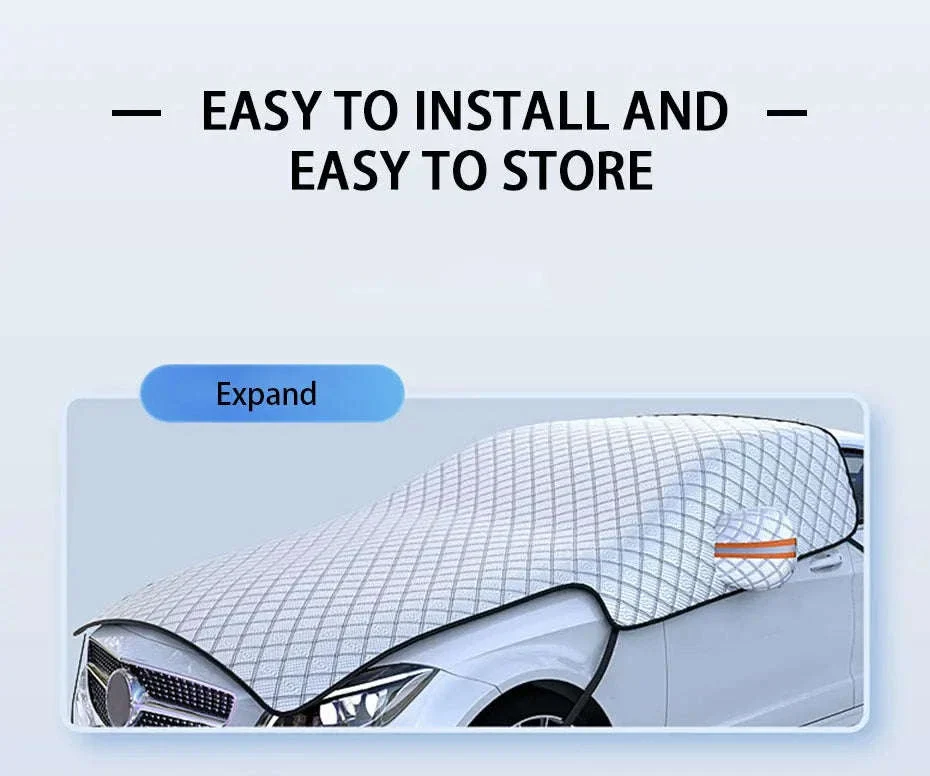 Winter Car Windshield Snow Cover Full Wrap - Image 20