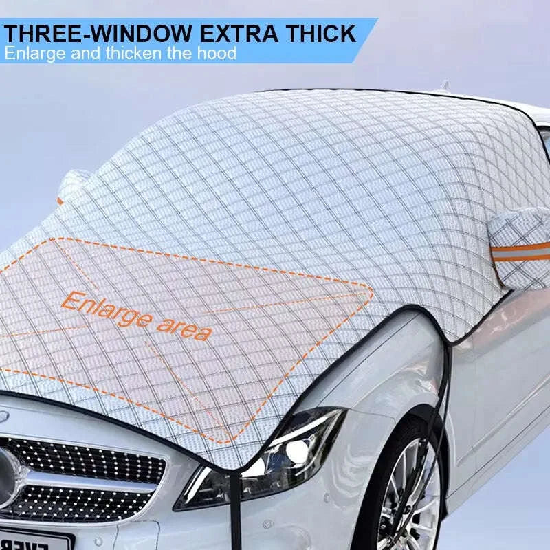 Winter Car Windshield Snow Cover Full Wrap - Image 26
