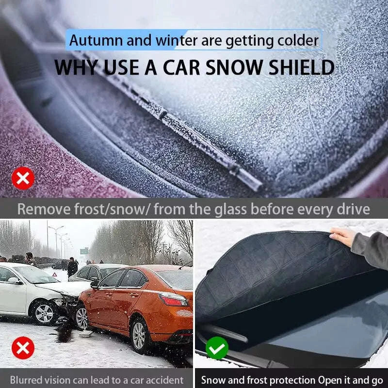 Winter Car Windshield Snow Cover Full Wrap - Image 5