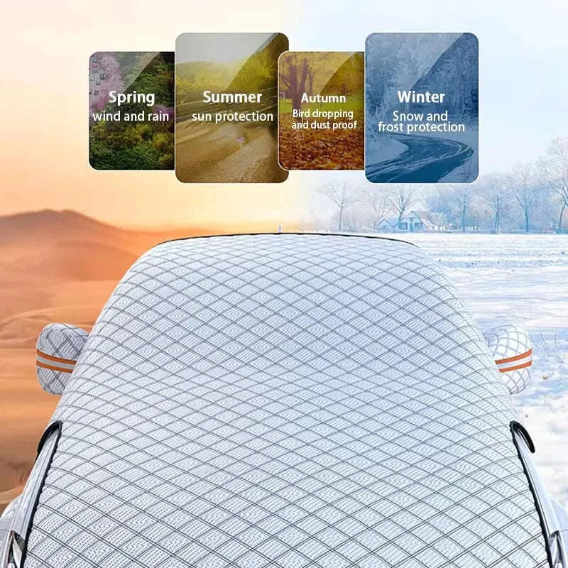 Winter Car Windshield Snow Cover Full Wrap - Image 6