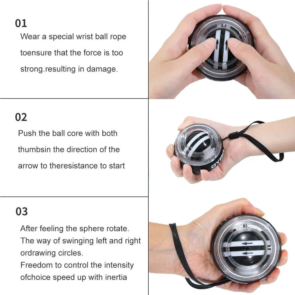 Self-Starting Power Wrist Ball Forearm Exerciser - Image 3