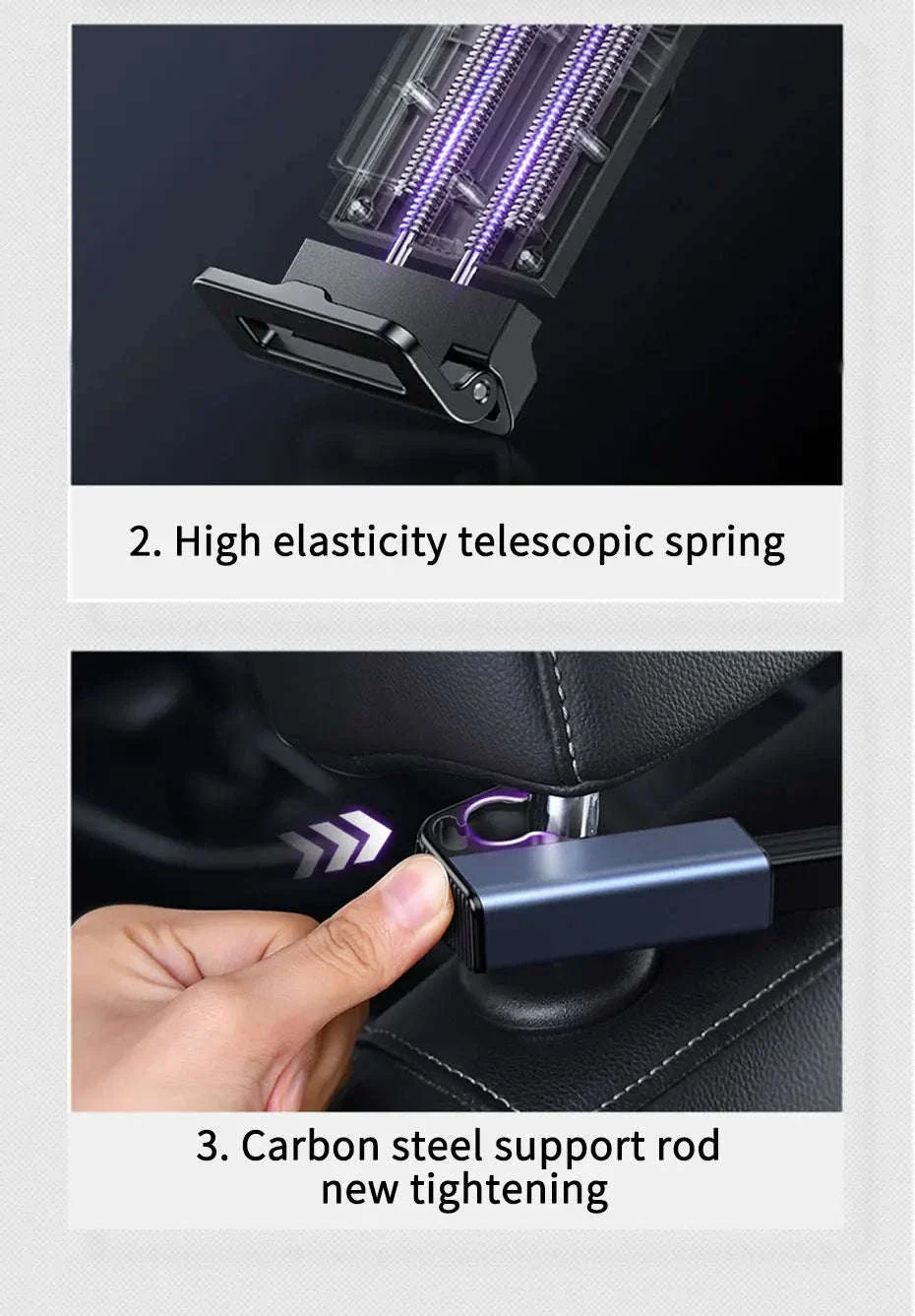 Car Seat Back Phone Holder Rear Row Tablet Mount - Image 18