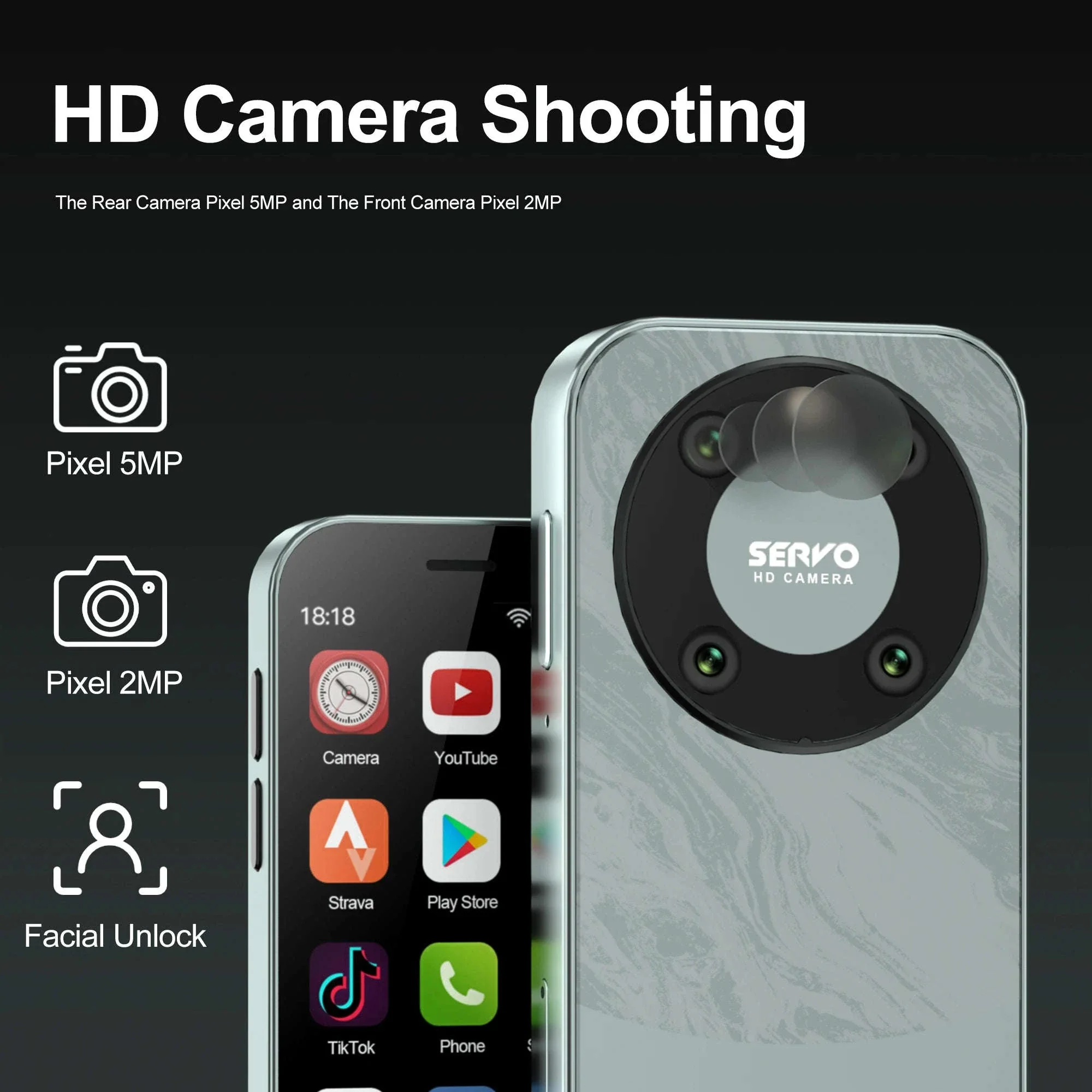 SERVO KING 9000 Mini Smartphone 3.0-Inch HD 4G LTE - Image 5