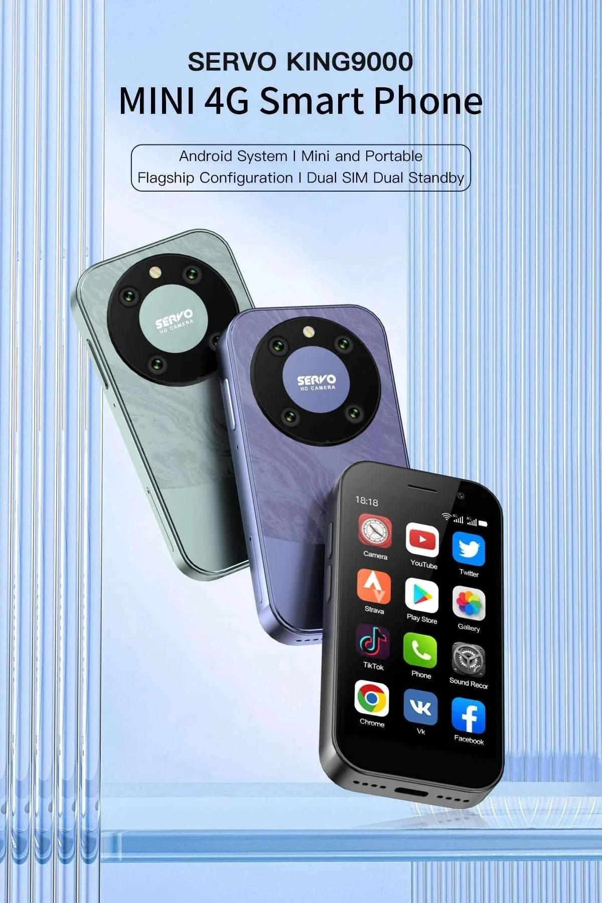 Mini Smartphone 3.0" HD Display, Dual SIM, 4G LTE - Image 8