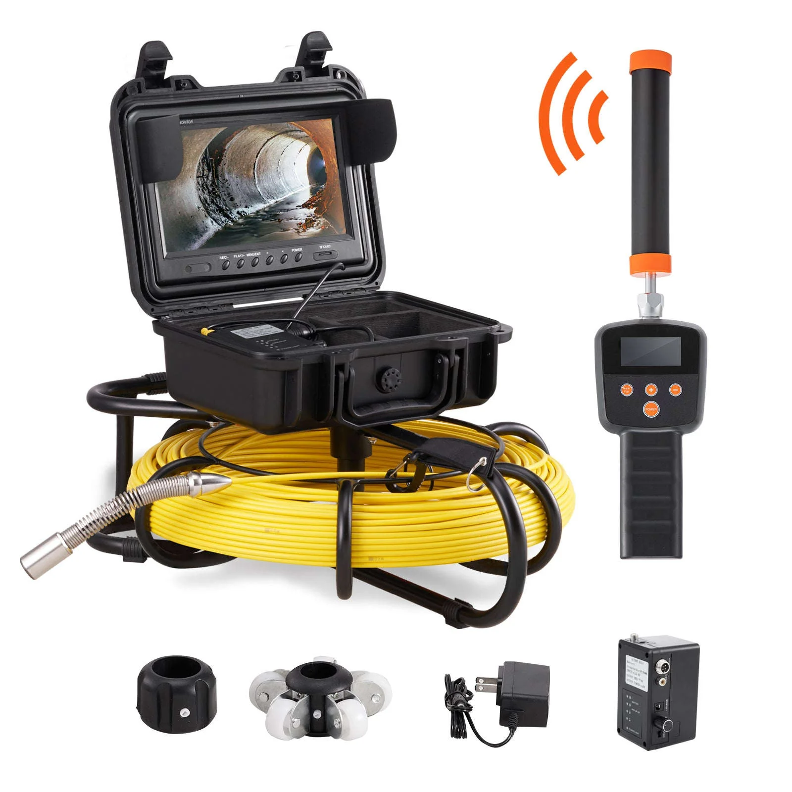 Sewer Camera with 512Hz Locator and 9" Display - Image 20