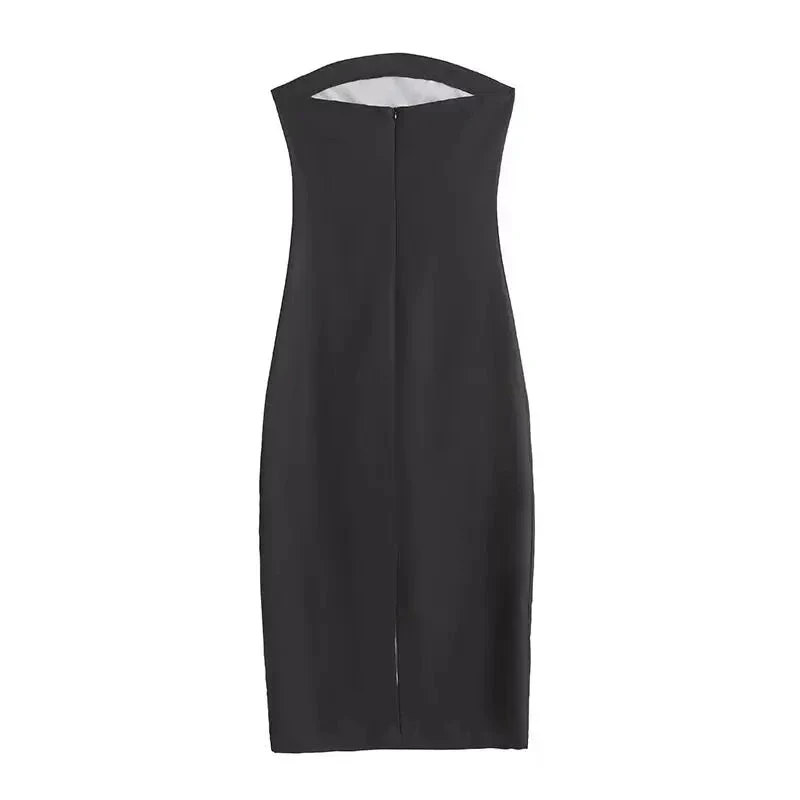 Strapless Printed Maxi Dress with Flowy, Feminine Silhouette - Image 8