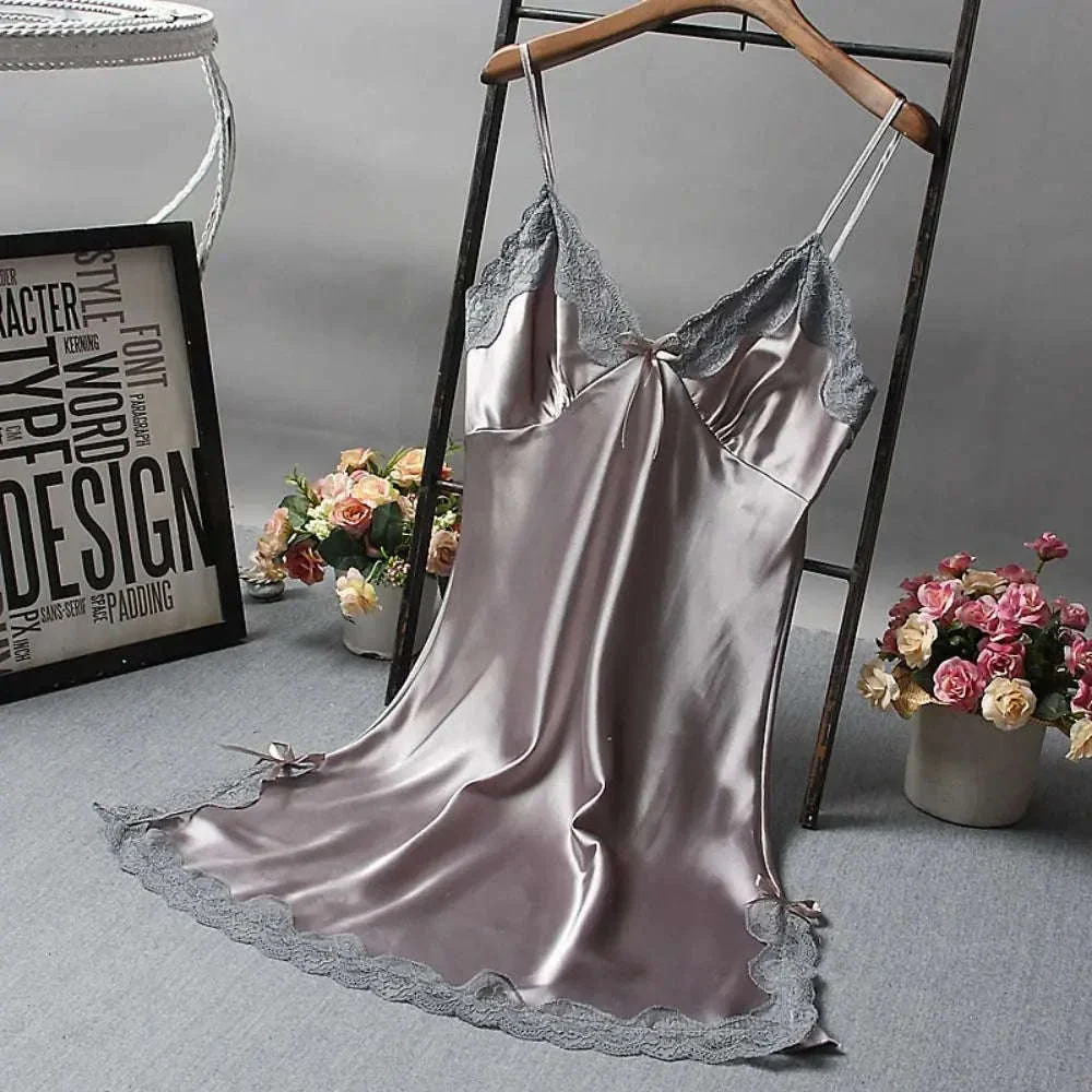 Lace Patchwork Camisola Nightdress with Soft, Airy Comfort - Image 10