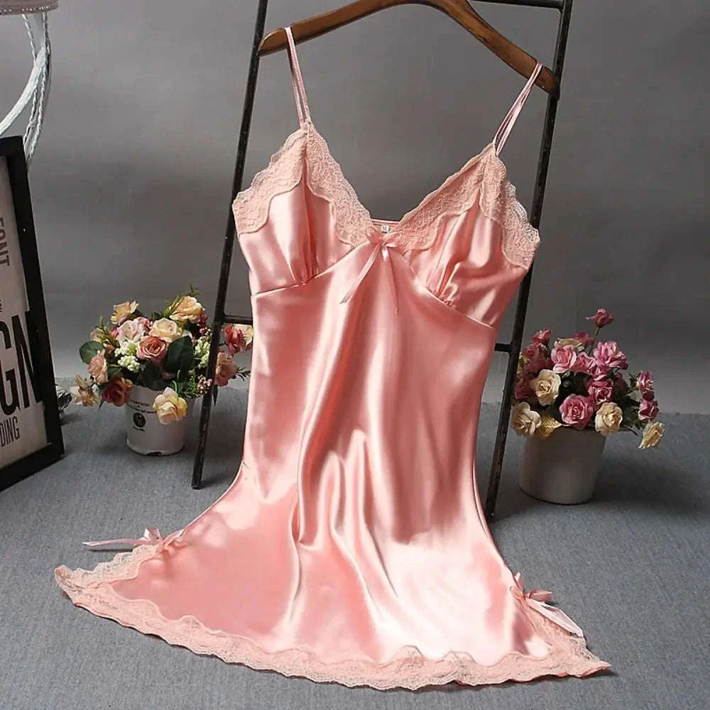 Lace Patchwork Camisola Nightdress with Soft, Airy Comfort - Image 11