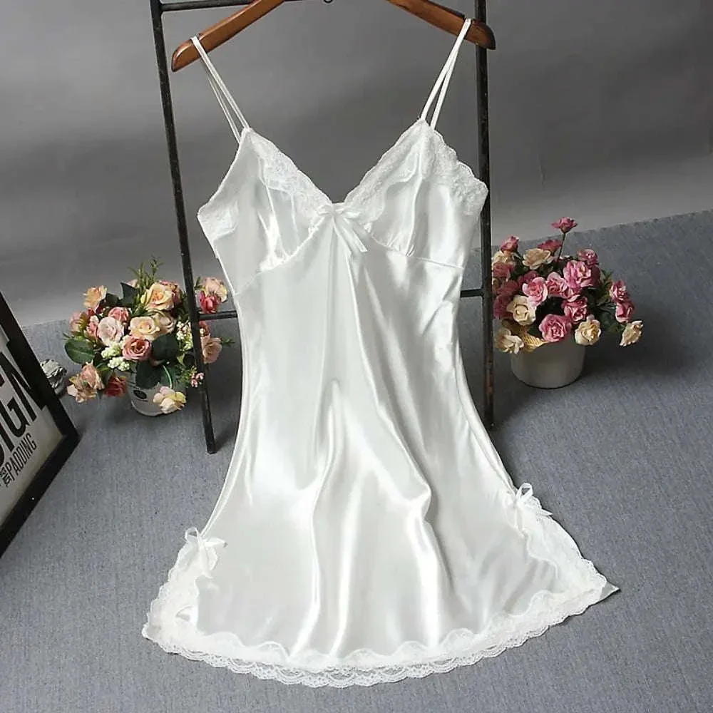 Lace Patchwork Camisola Nightdress with Soft, Airy Comfort - Image 6