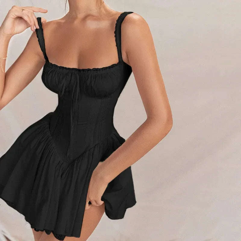 Sexy Lace Print Mini Dress with Square Neckline and Long Sleeves - Image 33