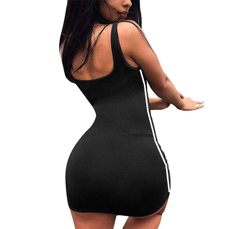 Summer Bodycon Dress with Spaghetti Straps - Image 6