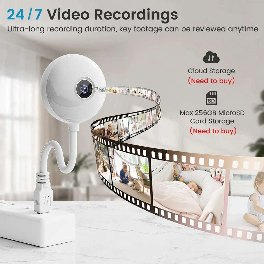 5MP Mini WiFi Camera with AI Tracking and Night Vision - Image 7