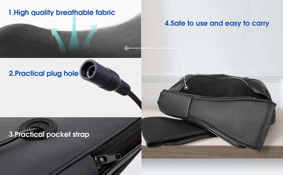 Shiatsu Neck Massager with Heat for Deep Kneading Relief - Image 12