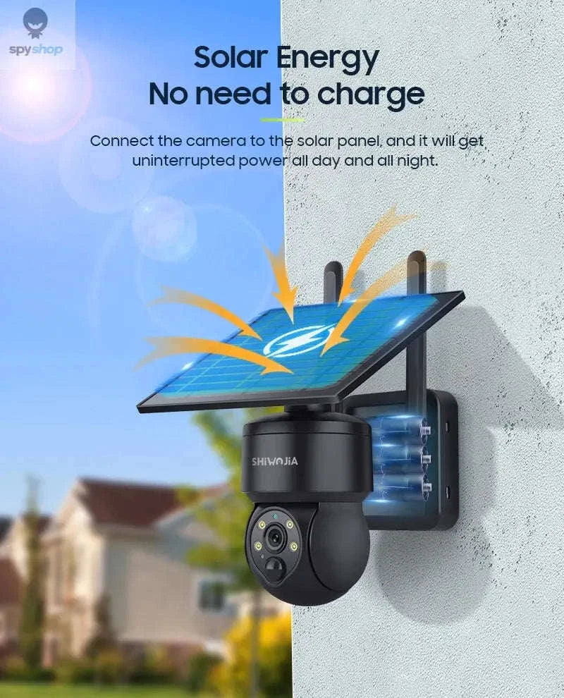 Solar Security Camera 4G/WiFi Outdoor PTZ with Audio - Image 14