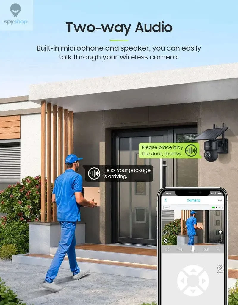 Solar Security Camera 4G/WiFi Outdoor PTZ with Audio - Image 17