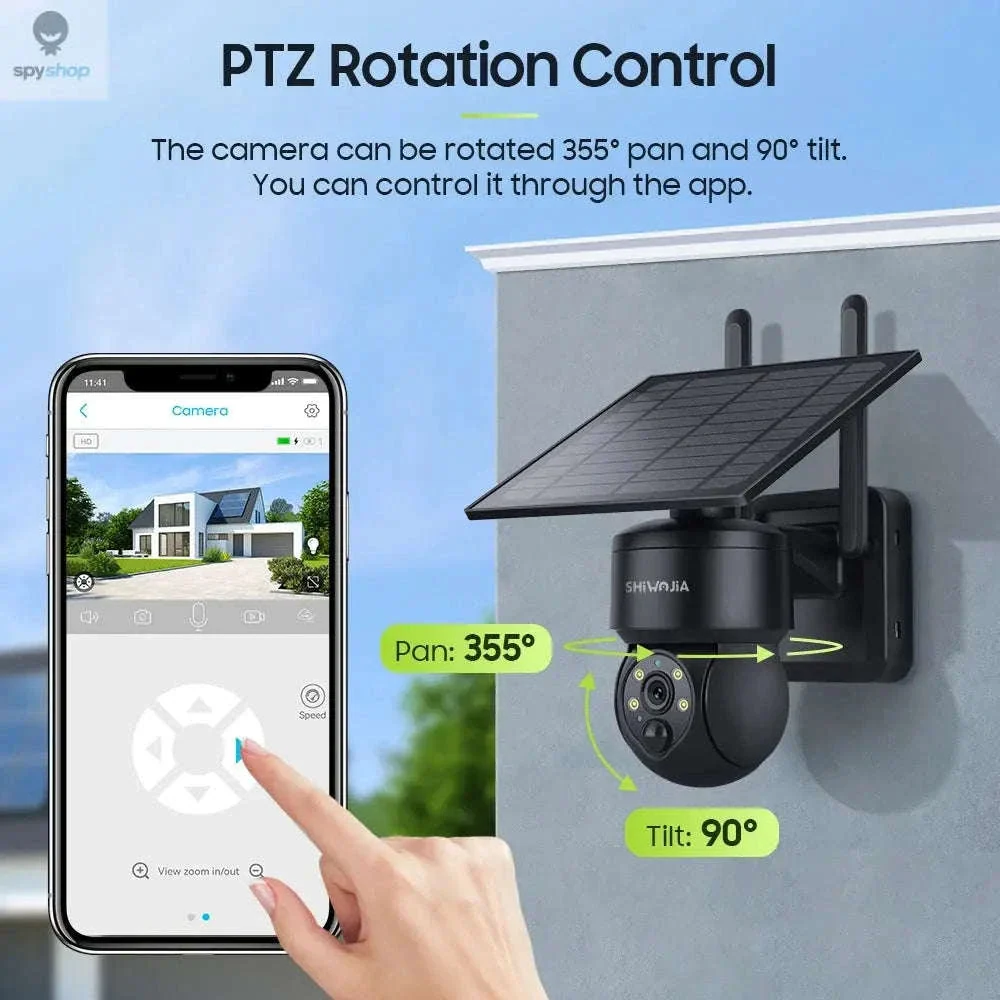 Solar Security Camera 4G/WiFi Outdoor PTZ with Audio - Image 4