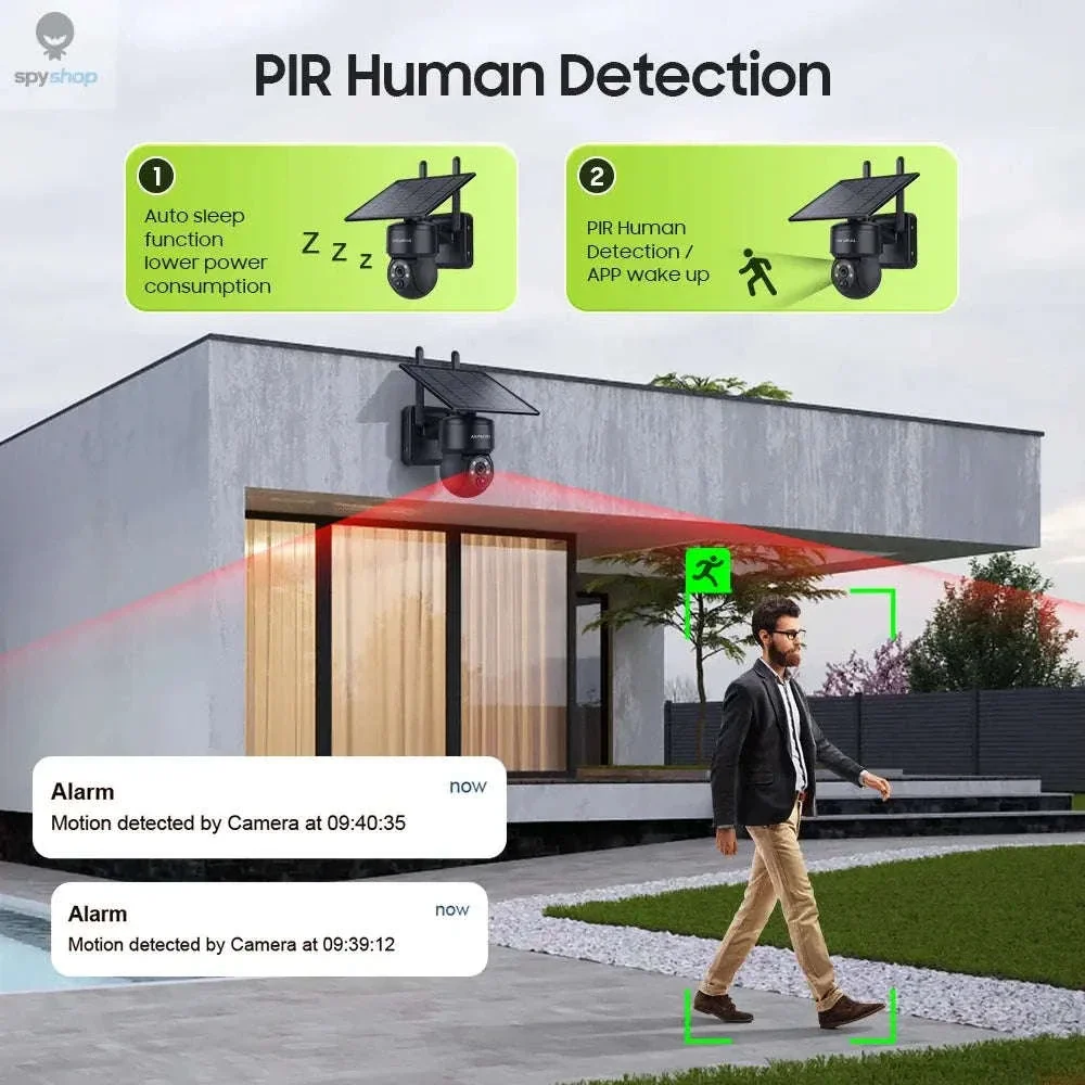 Solar Security Camera 4G/WiFi Outdoor PTZ with Audio - Image 5