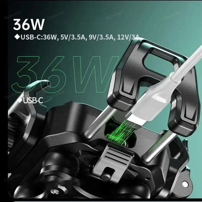 Shockproof Motorcycle Phone Holder with Fast Charging - Image 12
