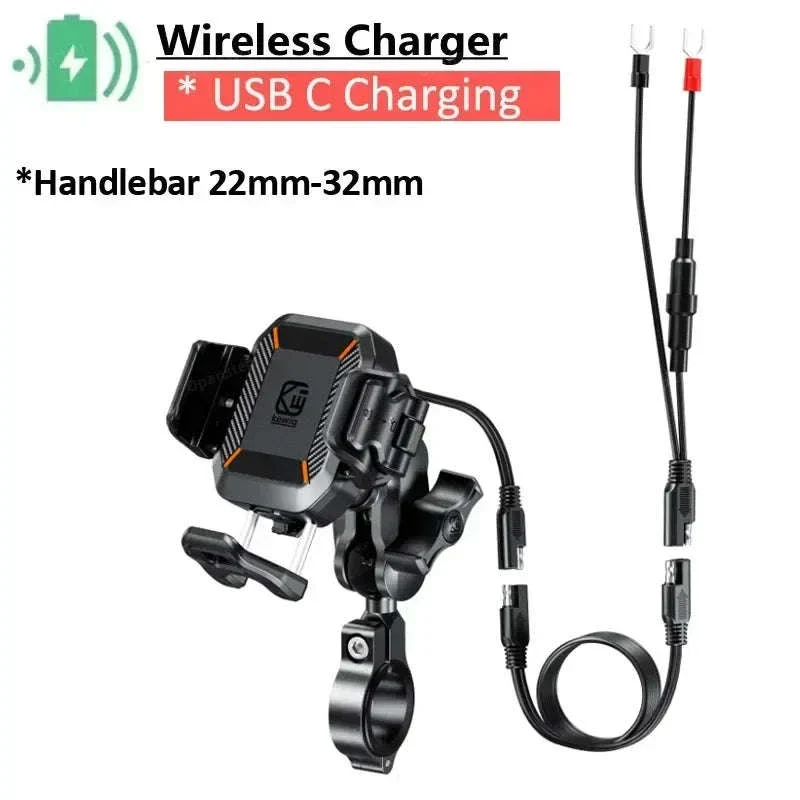 Shockproof Motorcycle Phone Holder with Fast Charging - Image 21