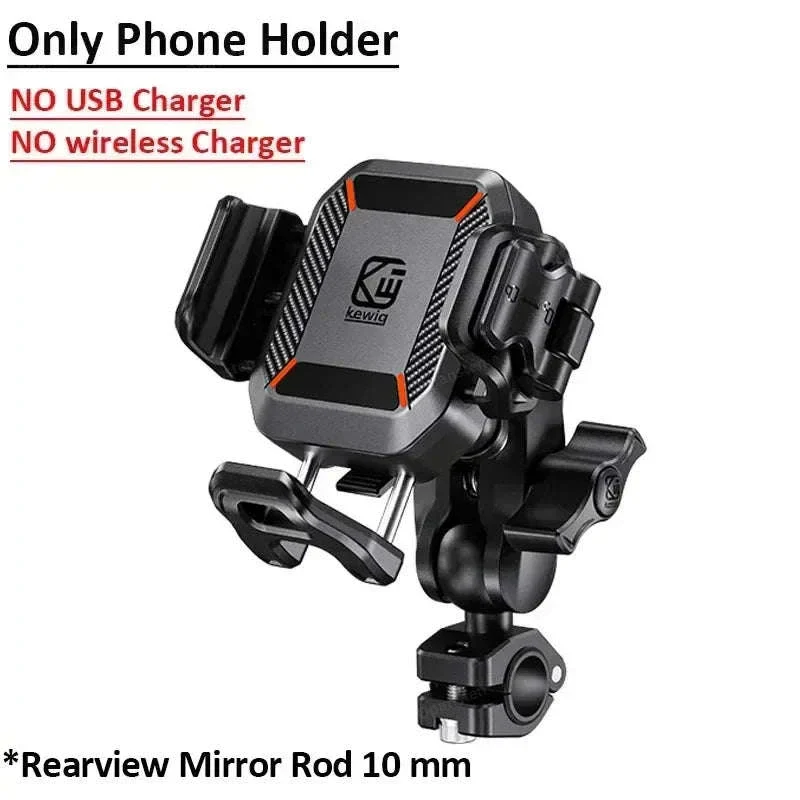 Shockproof Motorcycle Phone Holder with Fast Charging - Image 22
