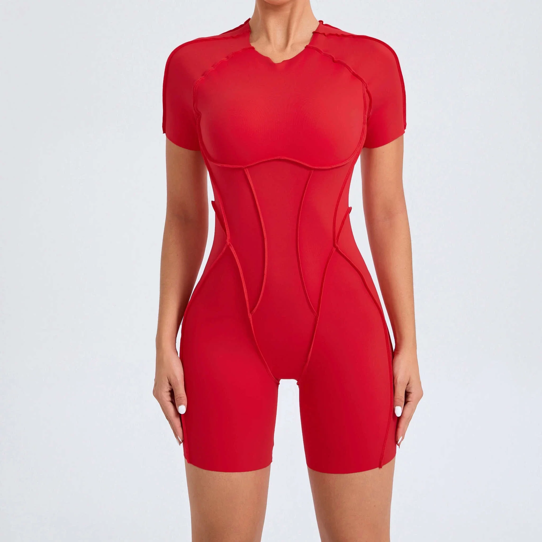 Backless Scrunch Women's Gym Jumpsuit for Yoga and Training - Image 54