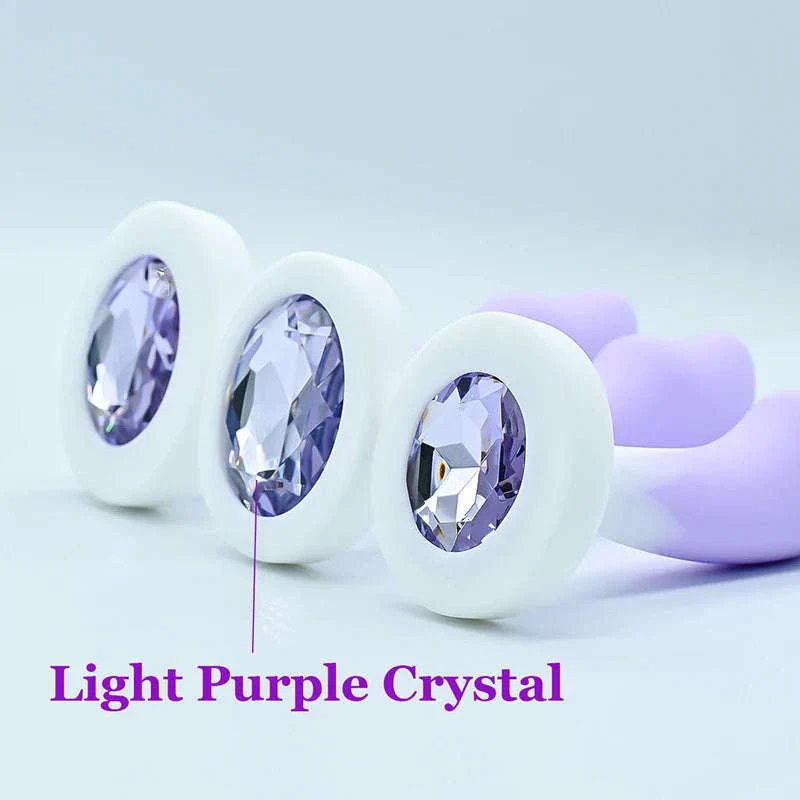 Crystal Base Silicone Anal Plug for Comfortable Exploration - Image 11