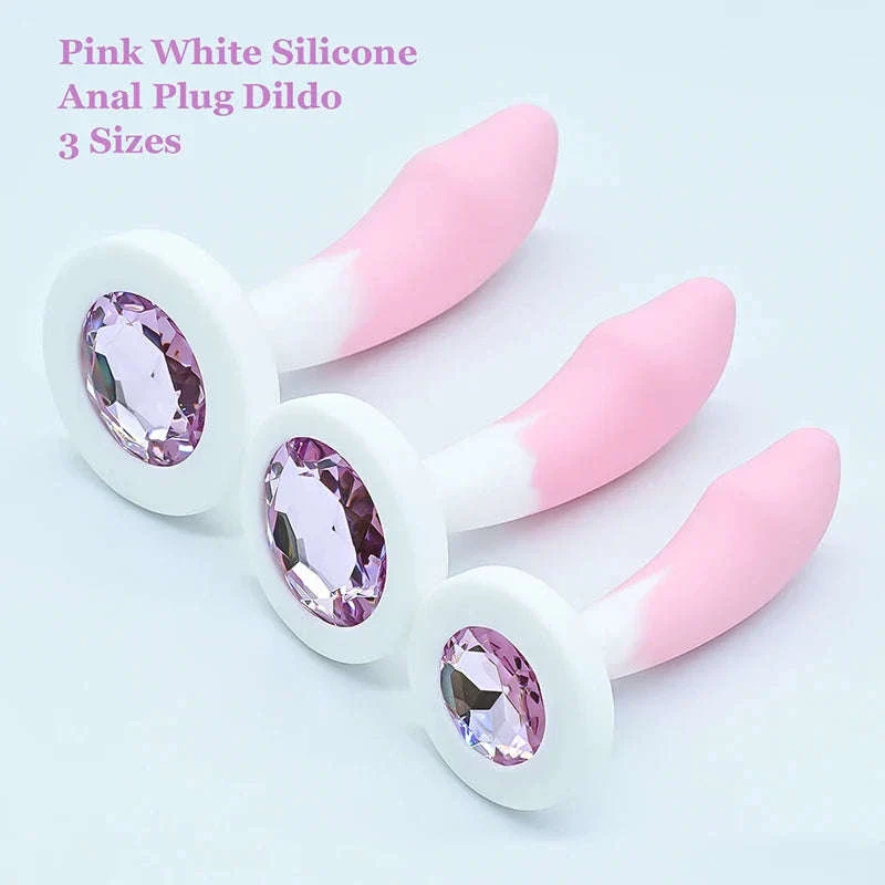 Crystal Base Silicone Anal Plug for Comfortable Exploration - Image 6