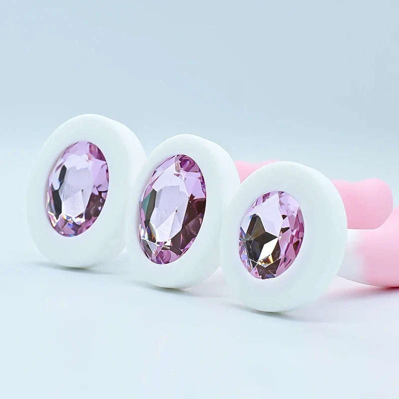 Crystal Base Silicone Anal Plug for Comfortable Exploration - Image 9