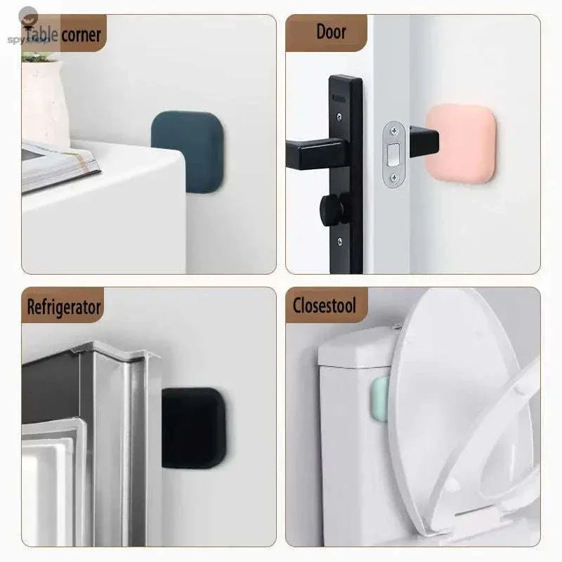 Silicone Door Handle Bumper Wall Protector for Quiet Homes - Image 3