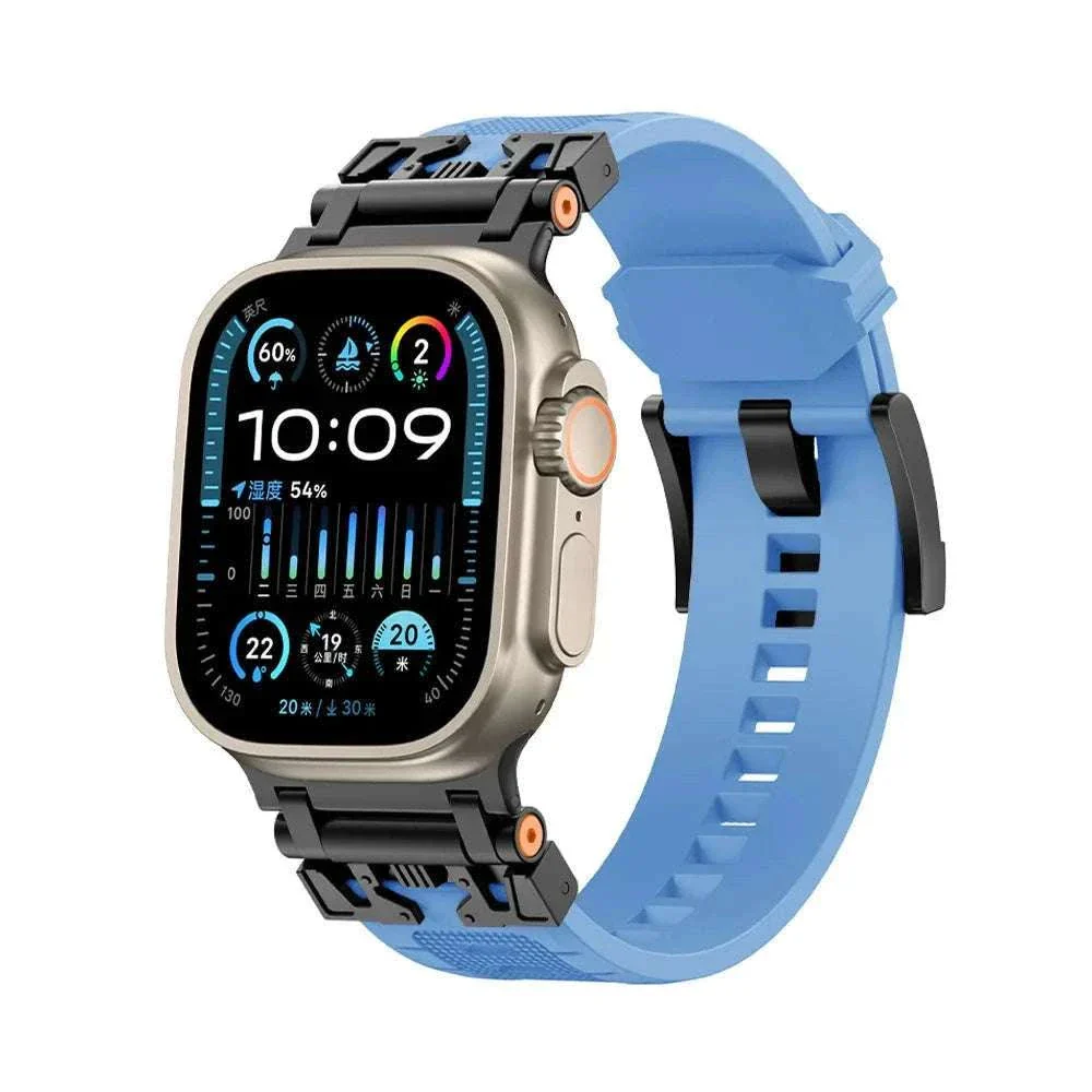 Silicone TPU Band for Apple Watch with Magnetic D-Buckle - Image 8