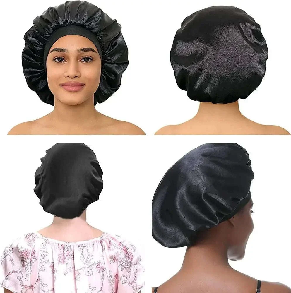 Silk Hair Bonnet for Sleeping with Soft Satin Feel - Image 3