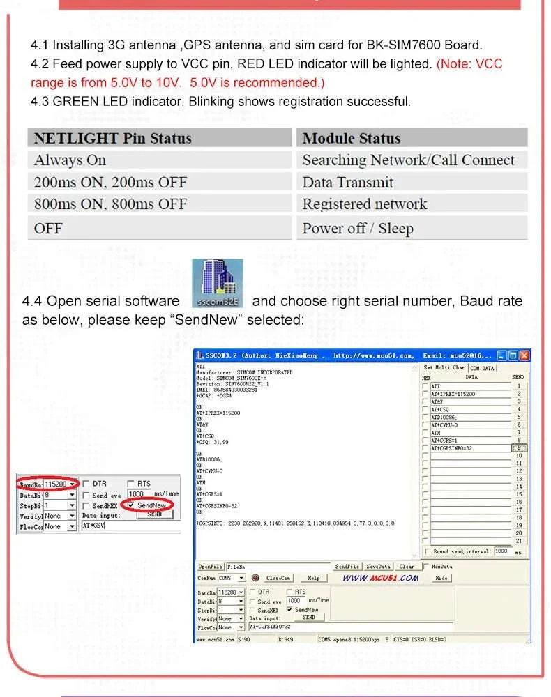 SIM7600SA-MNSE LTE Cat1 4G Mini Core Board with GNSS - Image 10