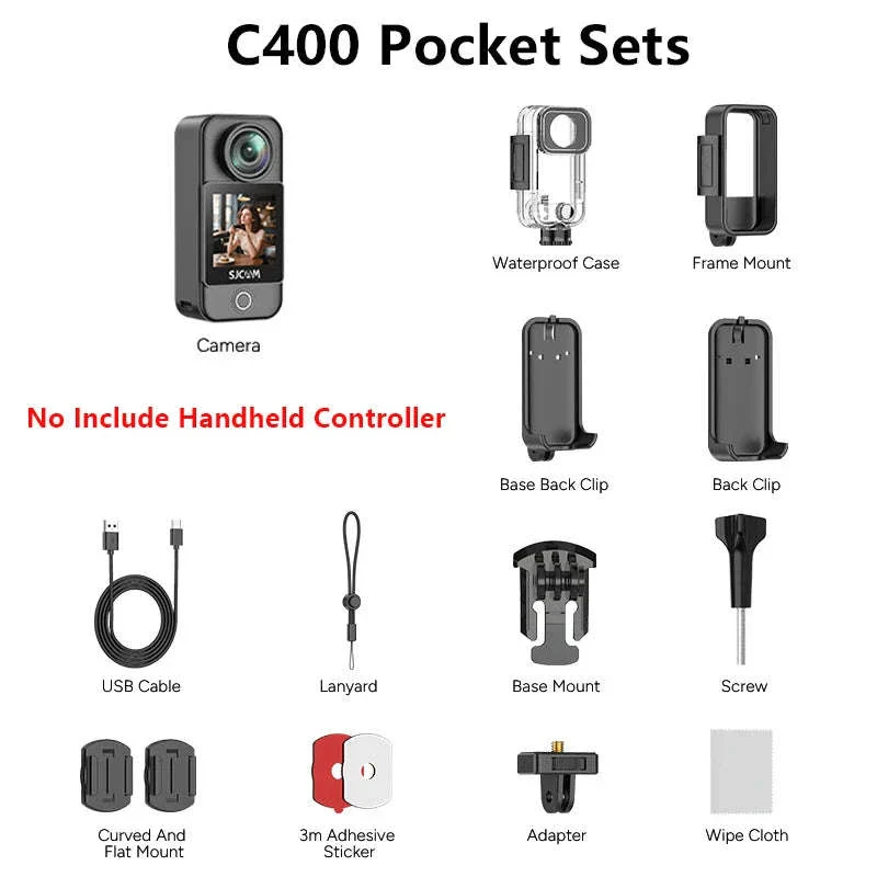 SJCAM C400 4K Pocket Camcorder for Vlogging and Travel - Image 8