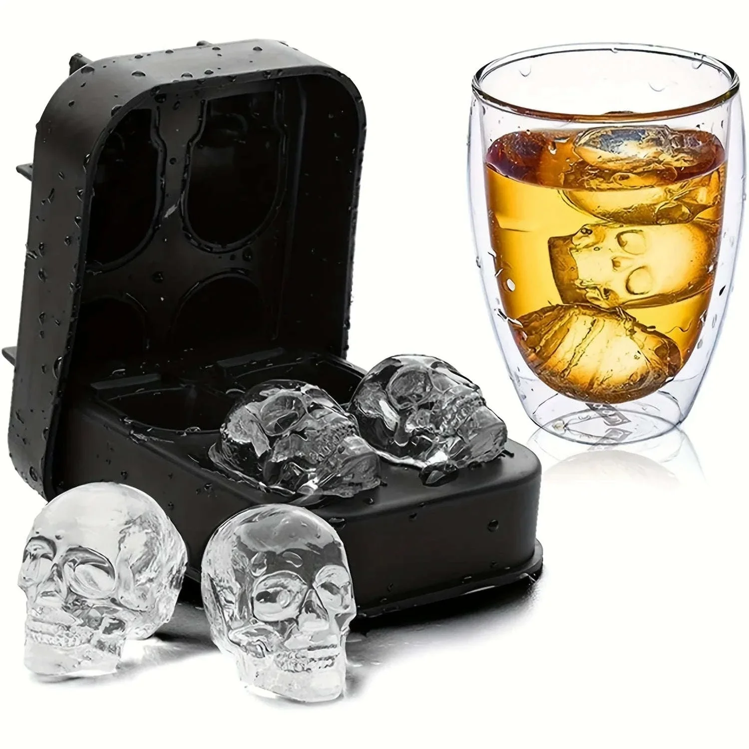 Skull Ice Ball Mold – 3D Silicone Ice Tray for Drinks - Image 9