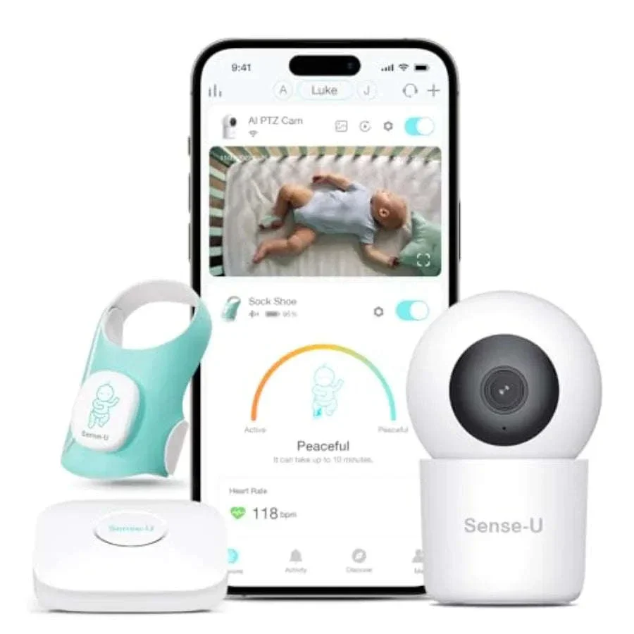 Smart Baby Sock Monitor and 2.5K PTZ Nursery Camera - Image 7