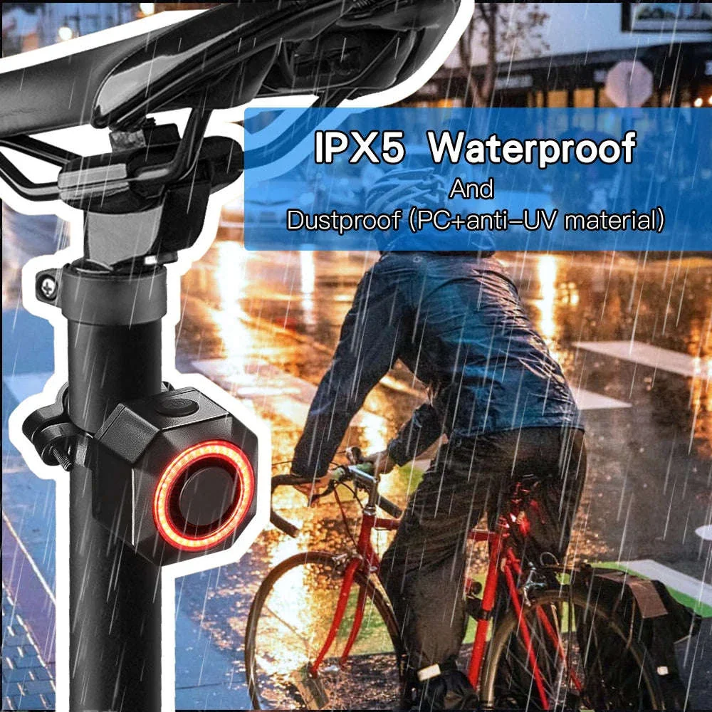 Smart Bike Light Alarm with Brake Sensing and Remote Security - Image 10