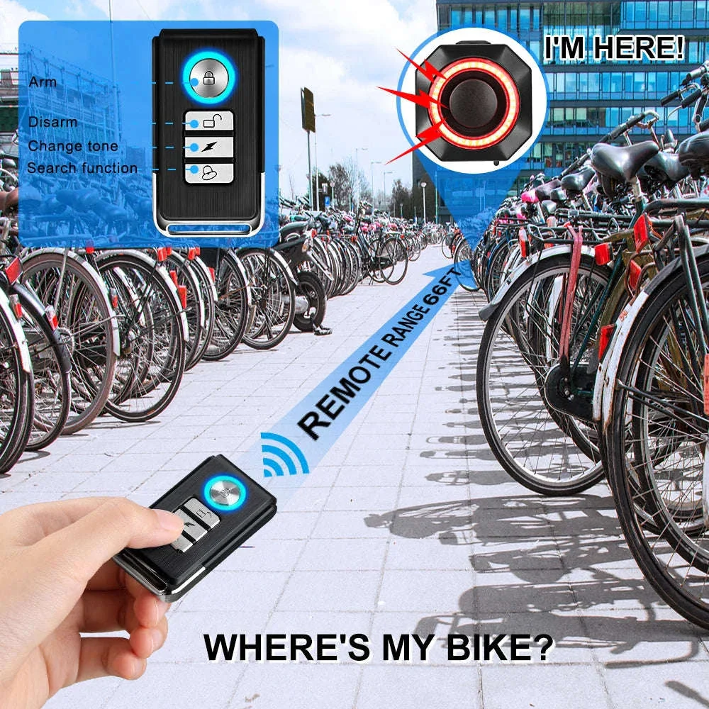 Smart Bike Light Alarm with Brake Sensing and Remote Security - Image 11