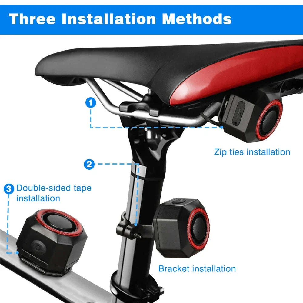Smart Bike Light Alarm with Brake Sensing and Remote Security - Image 13